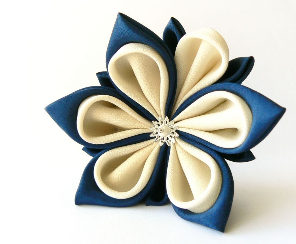 Floare lotus bleu alb sistem dublu