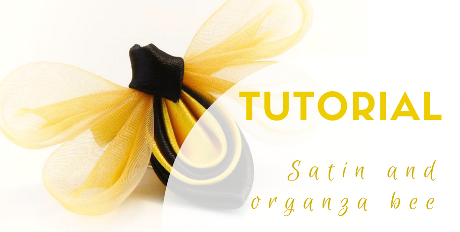 Tutorial satin and organza bee