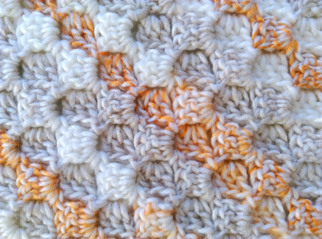 C2c corner-to-corner crochet baby blanket 5