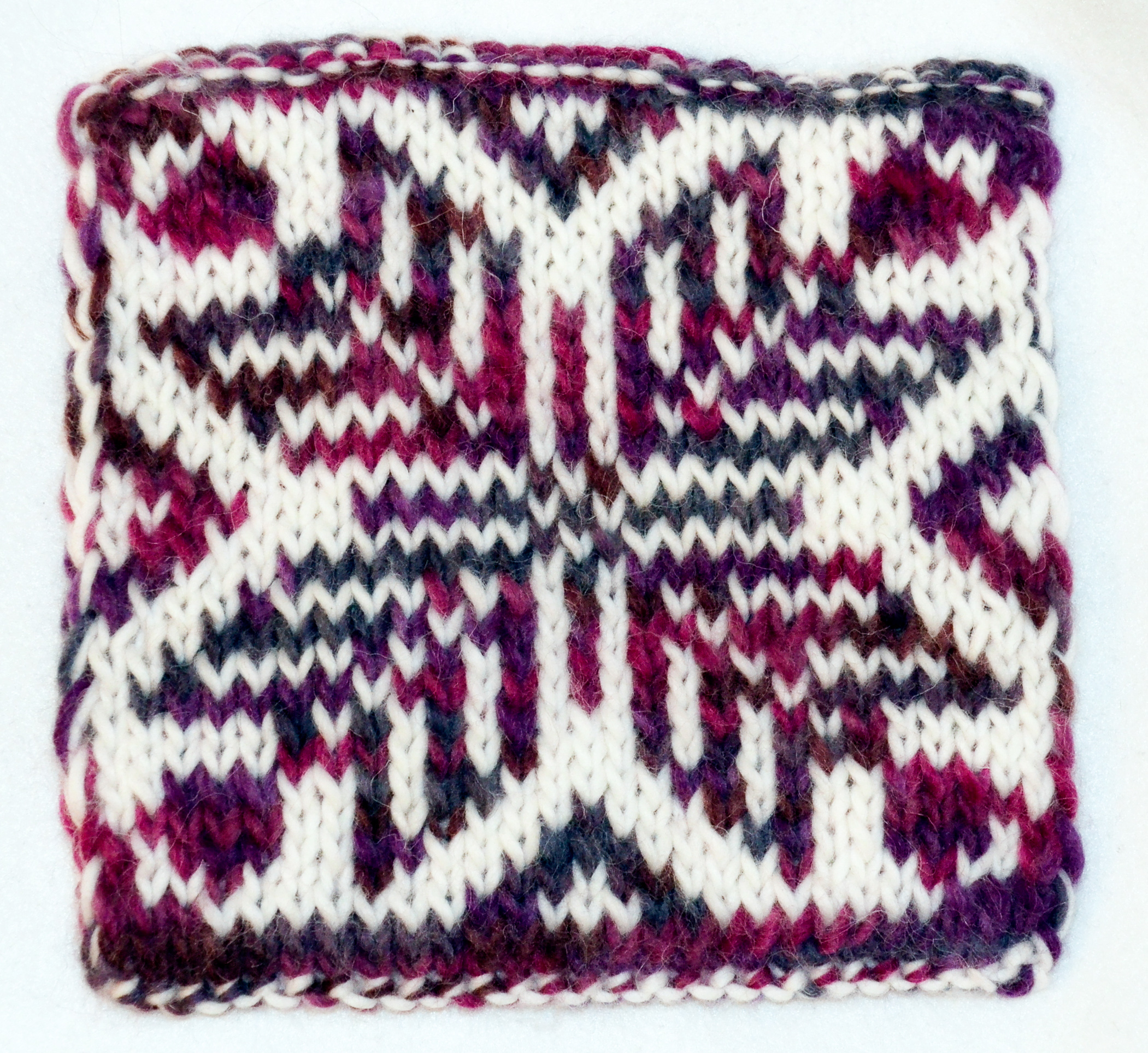Double knit pattern - traditional motif other side