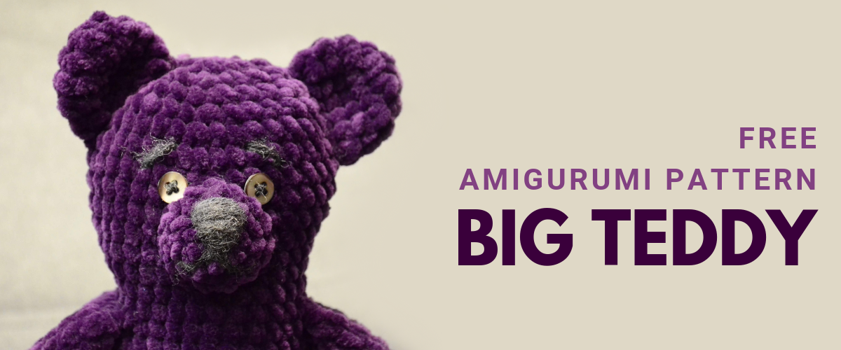 cover big teddy free amigurumi pattern